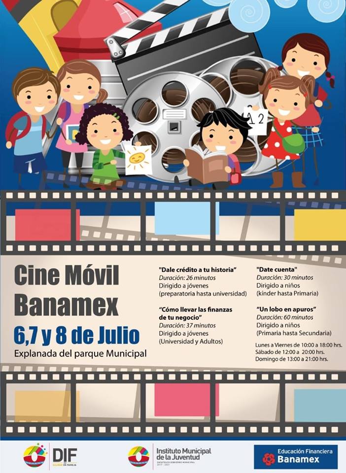 Cine Móvil Banamex llega a Zacatelco